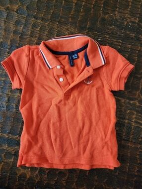 Janie And Jack Orange Polo